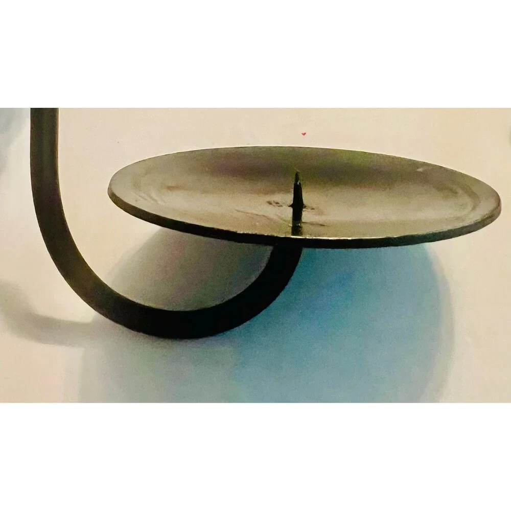 2 Vintage Tree of  Life black wrought iron wall candle sconces scrollwork